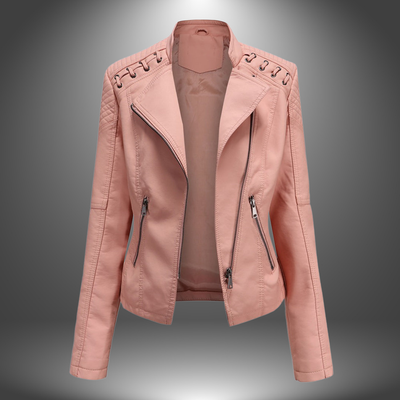 Variant image for Lilia | Damen Lederjacke Schwarz aus Hochwertigem Leder-36