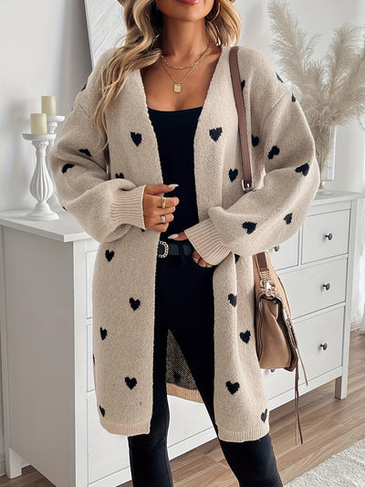 Livy | Strickjacke mit Herzdruck