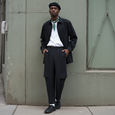 Kevin | Plissierte Cargo Hose
